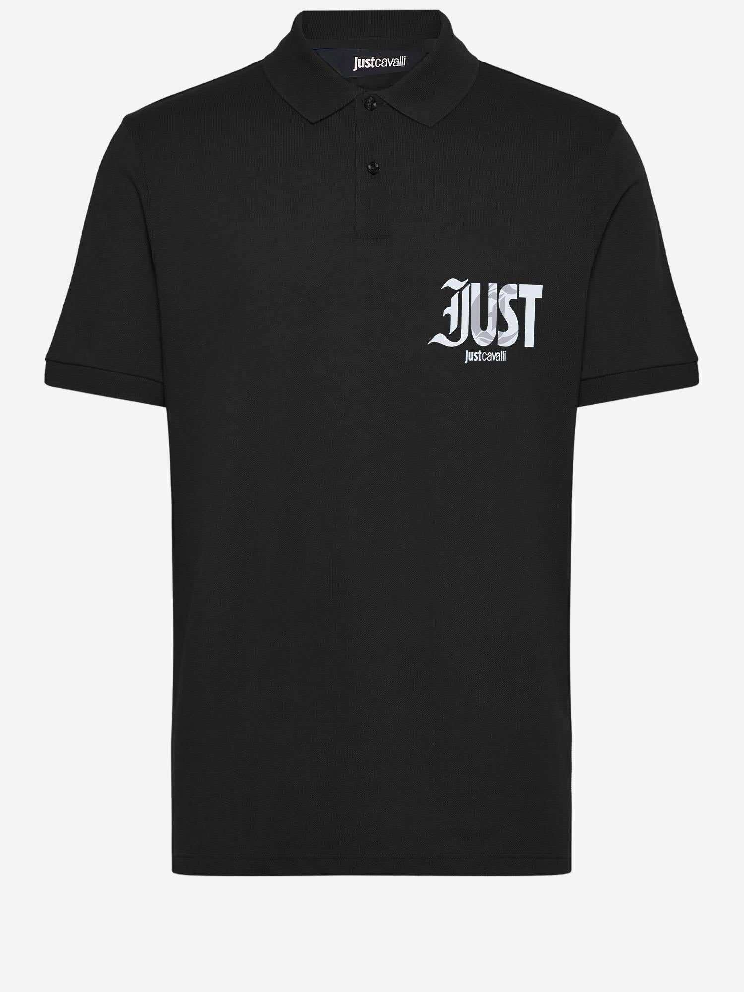 POLO IN COTONE CON LOGO 80OAGT28 CJ500899 JUST CAVALLI 