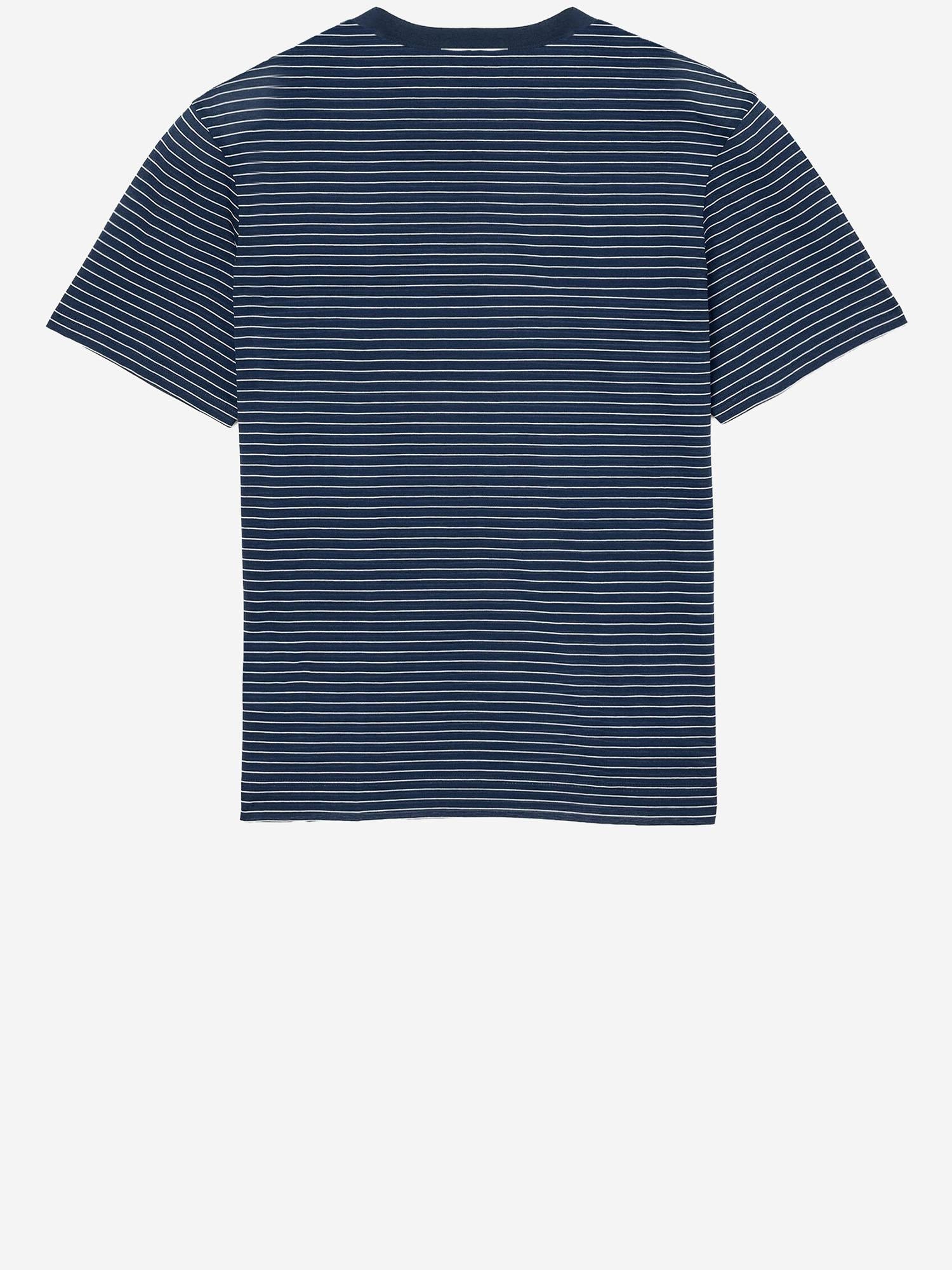 T-SHIRT IN COTONE A RIGHE FTS373JE0212 A044 AMI 