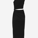 ABITO IN JERSEY DI VISCOSA EFFETTO CRÊPE 812325 V4YX01000 BOTTEGA VENETA 