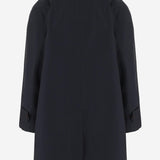 CAPPOTTO IN COTONE CON CHIUSURA COPERTA 8110980 NAVY BURBERRY 