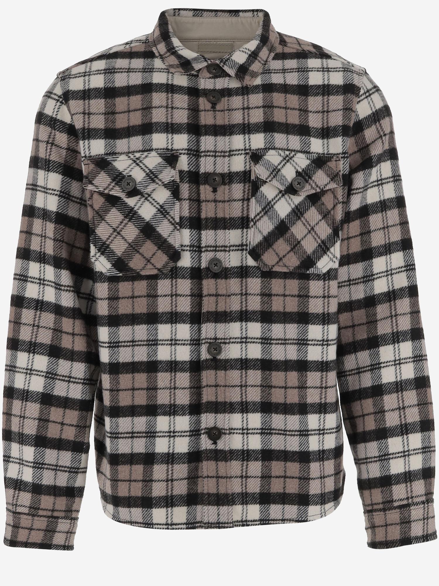 CAMICIA IN MISTO LANA CON MOTIVO CHECK CFWOOS2021MRUT5178 8914 WOOLRICH 