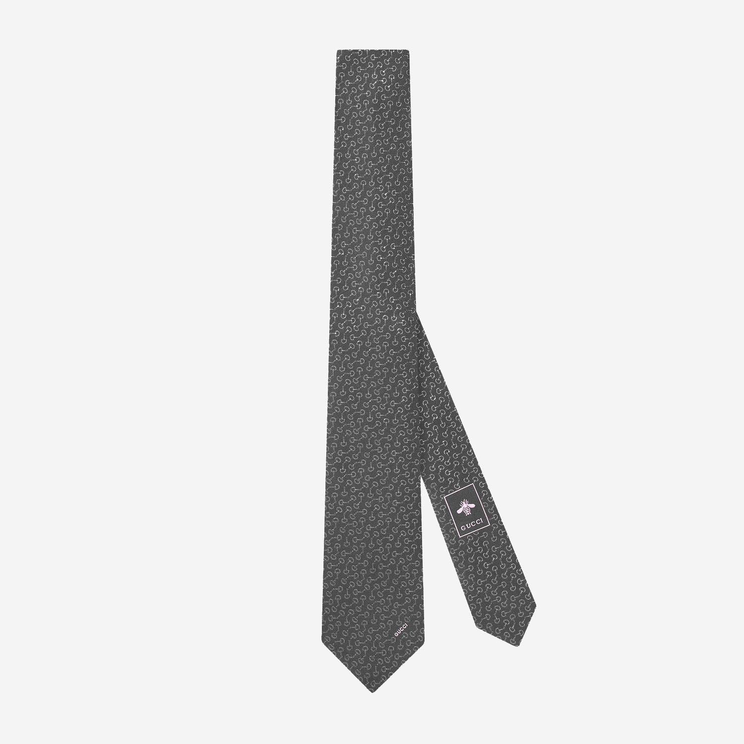CRAVATTA IN SETA JACQUARD 848551 4E0091300 GUCCI 