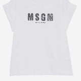 T-SHIRT IN COTONE CON LOGO S6MSJGTH070 001 MSGM KIDS 