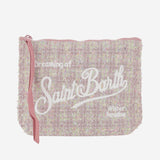 POCHETTE ALINE TWEED CON LOGO ALI0027 00267I MC2 SAINT BARTH 