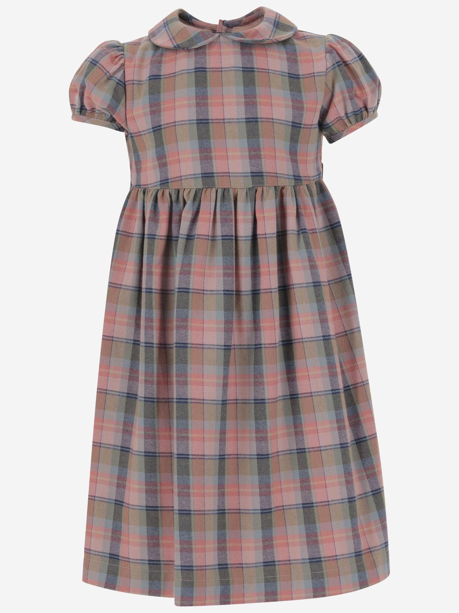 ABITO IN COTONE CON MOTIVO CHECK CLIVIETTA 17 NICOLETTA FANNA KIDS 