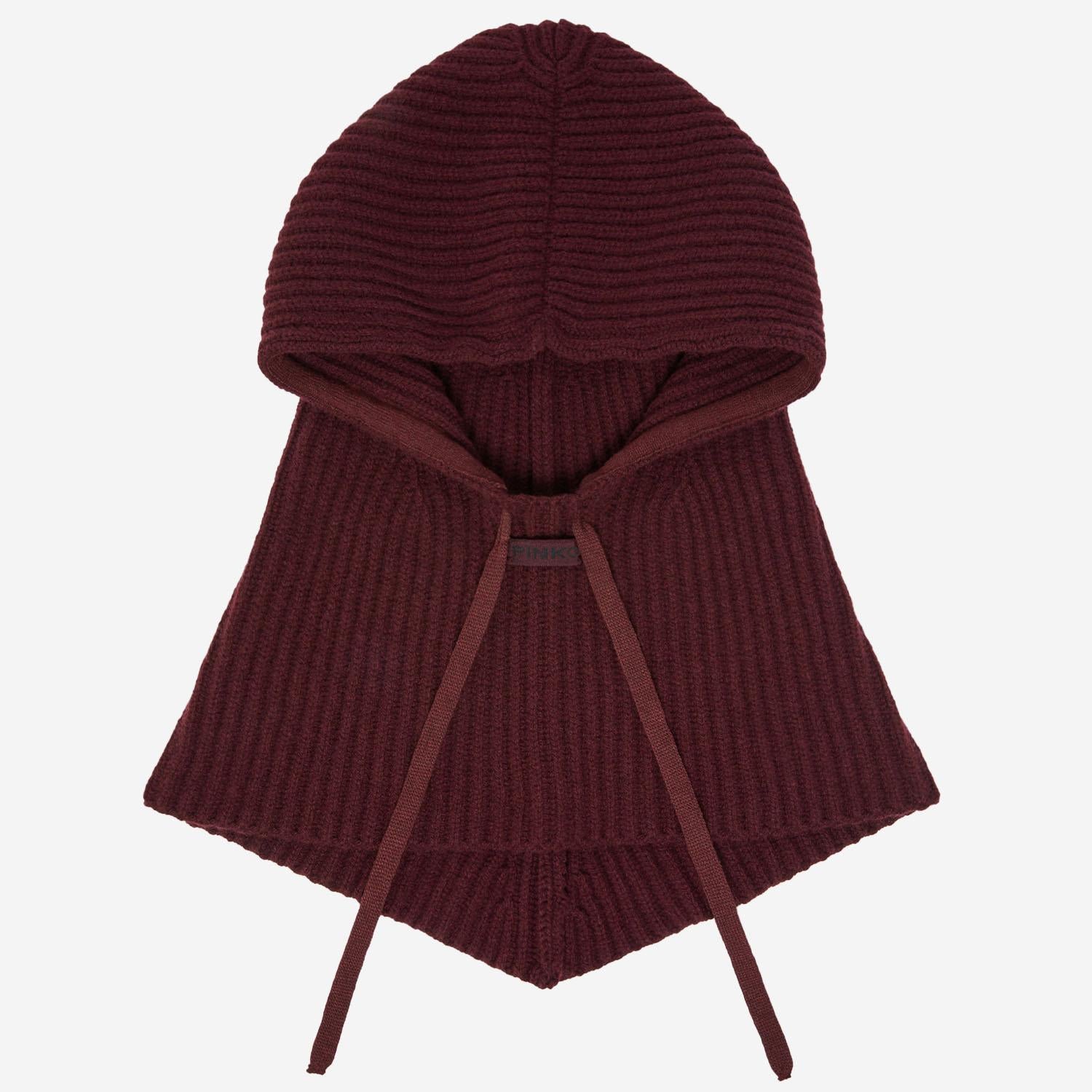 Balaclava a costine con coulisse 104494 A2Z1R57 PINKO 