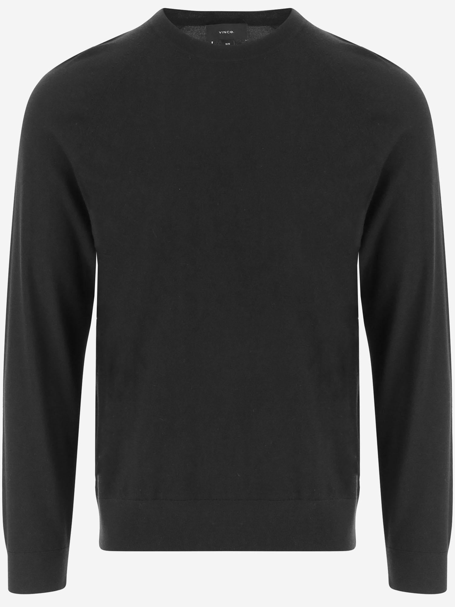 MAGLIONE IN LANA E CASHMERE MR8046502A 001BLK VINCE 