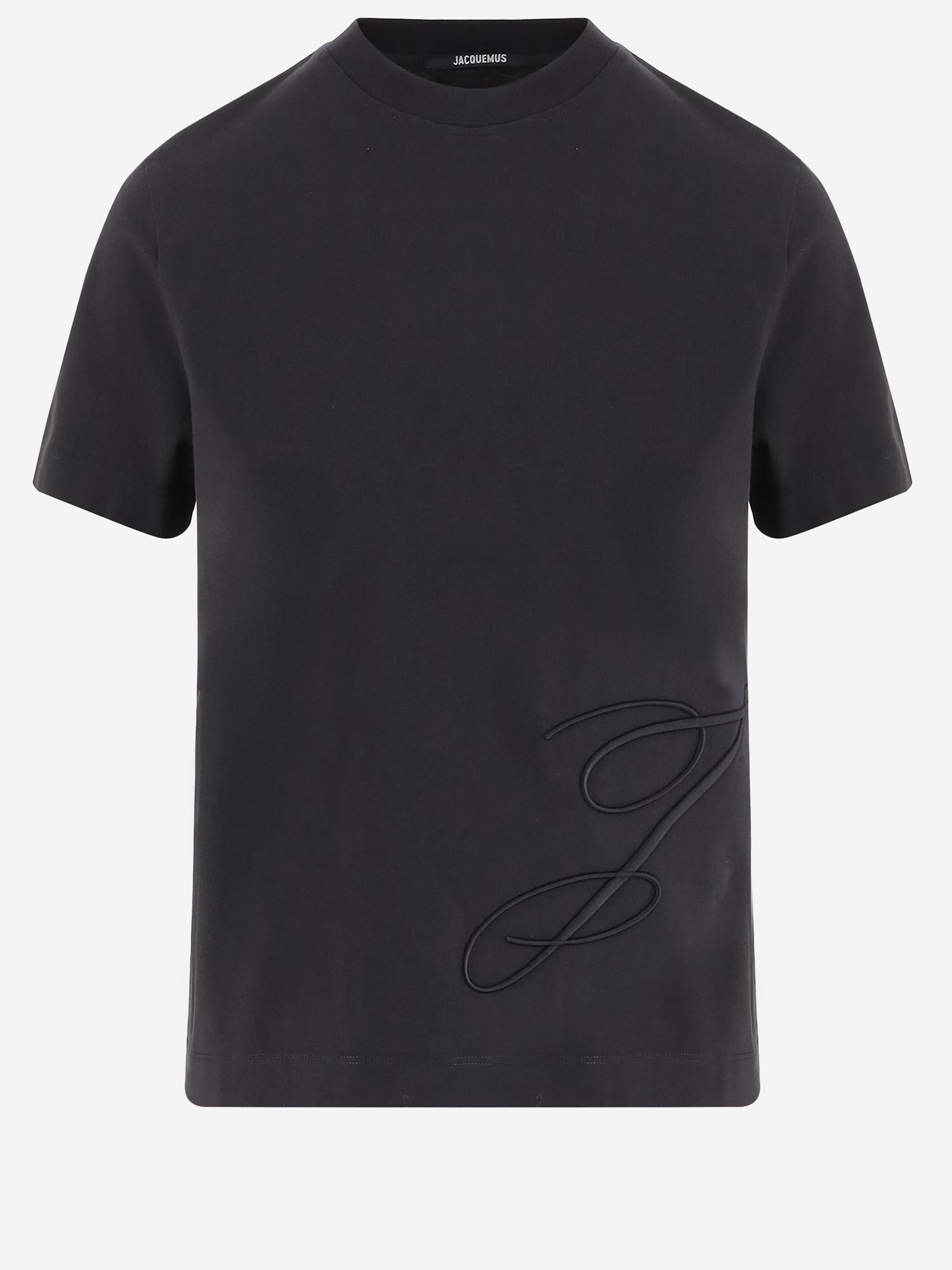 T-SHIRT IN JERSEY DI COTONE TSW00549AJ00068 390 JACQUEMUS 
