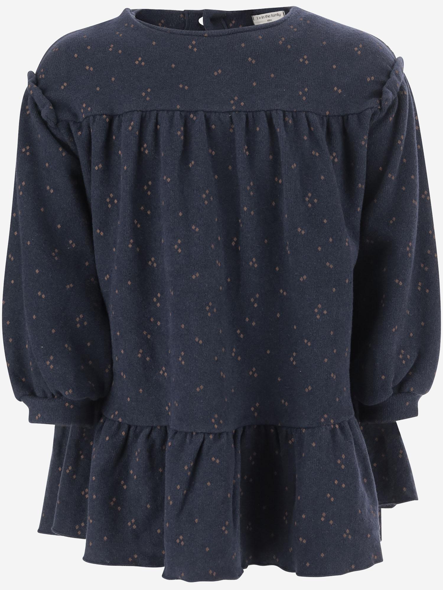 Abito con fantasia puntinata 25W171 DARKBLUE 1+ IN THE FAMILY KIDS 