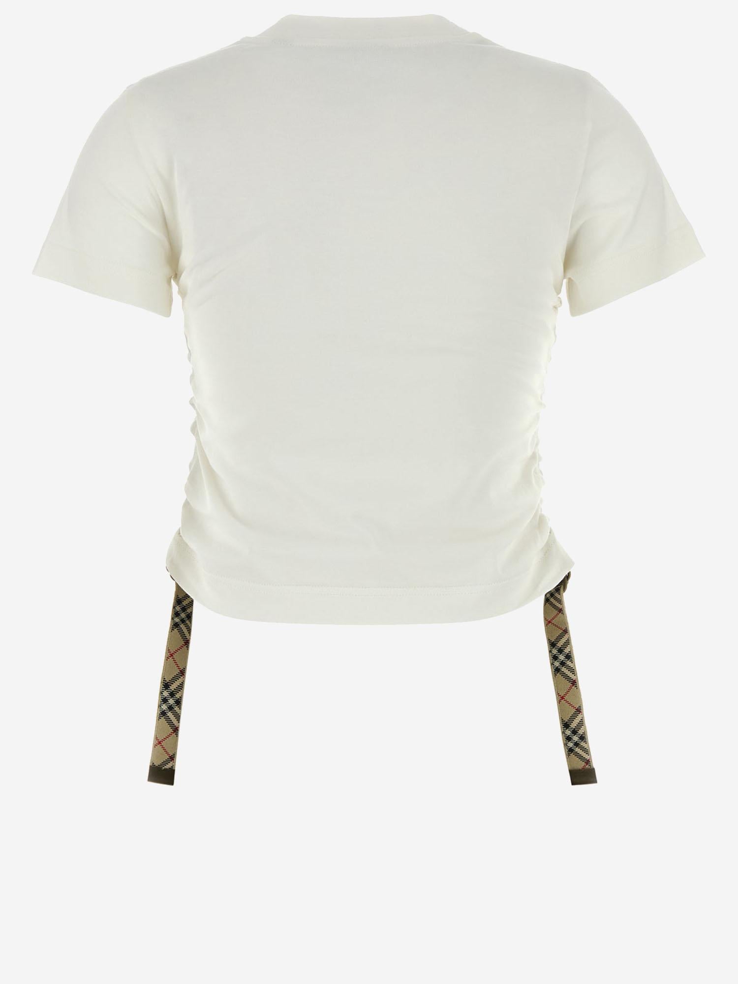 T-SHIRT FESTIVAL IN COTONE 8109184 CHALK BURBERRY 
