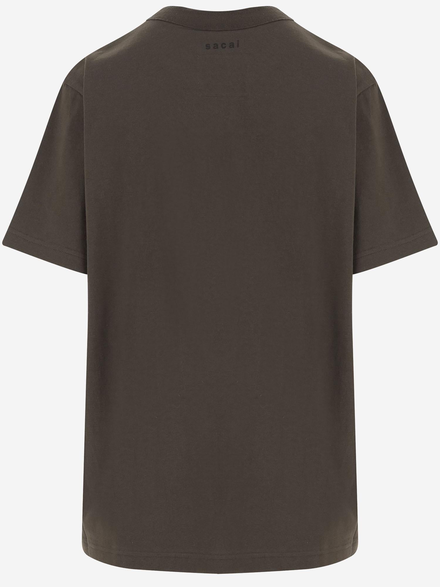 T-SHIRT IN COTONE CON STAMPA 2601150S 531 SACAI 