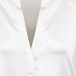 CAMICIA IN SETA CON SCOLLO A V VR84511926 137OWT VINCE 