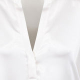 CAMICIA IN SETA CON SCOLLO A V VR84511926 137OWT VINCE 