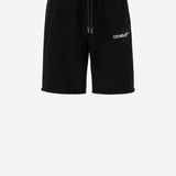 PANTALONI CORTI HERALDIC ARROW IN COTONE 44MCI013S26F001001 0001 OFF-WHITE 