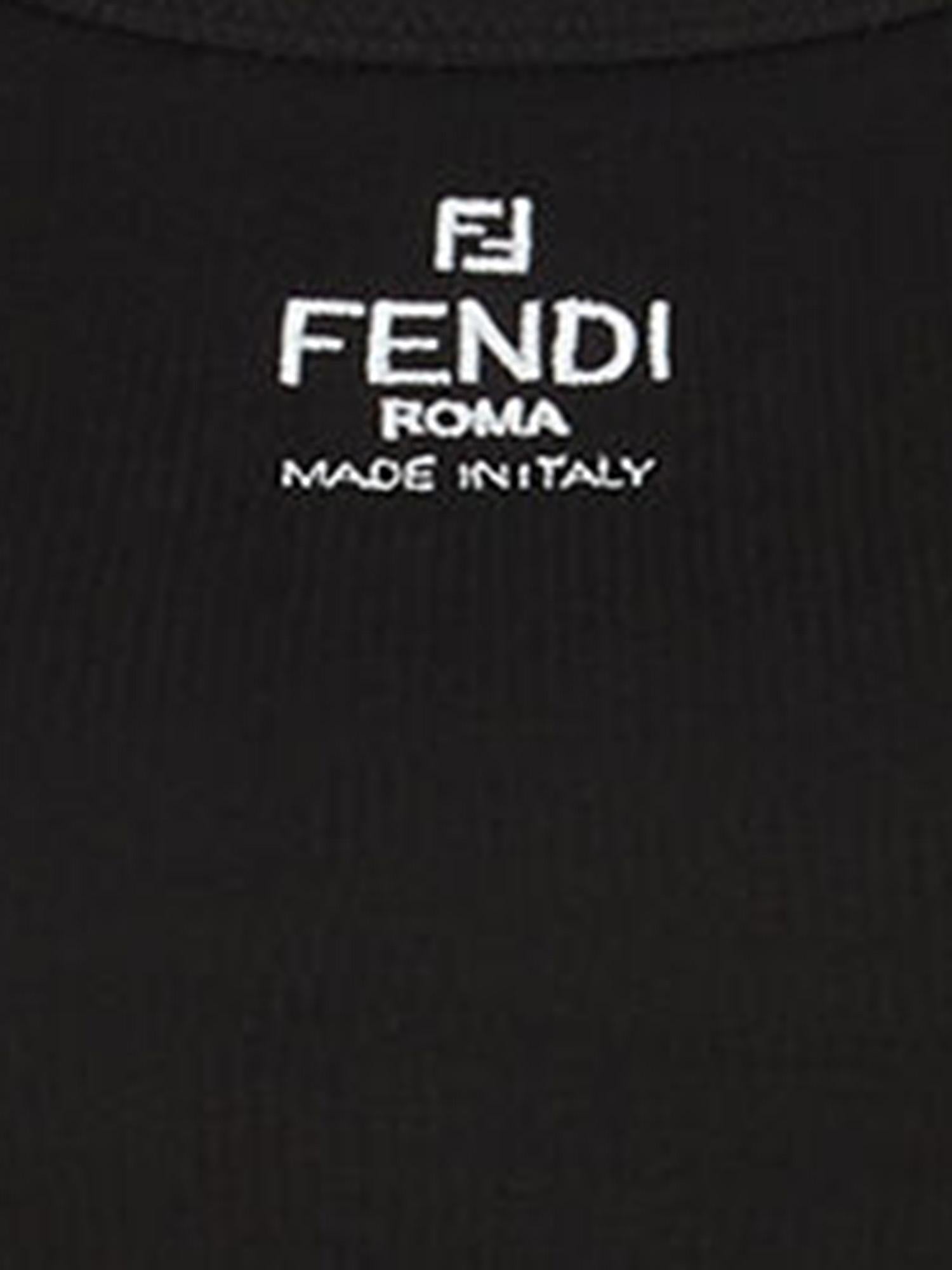 TOP IN COTONE STRETCH CON LOGO FS7966 ANQMF0GME FENDI 