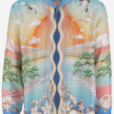 CAMICIA IN PURA SETA CON STAMPA GRAFICA UMPF25SH006 01 CASABLANCA 