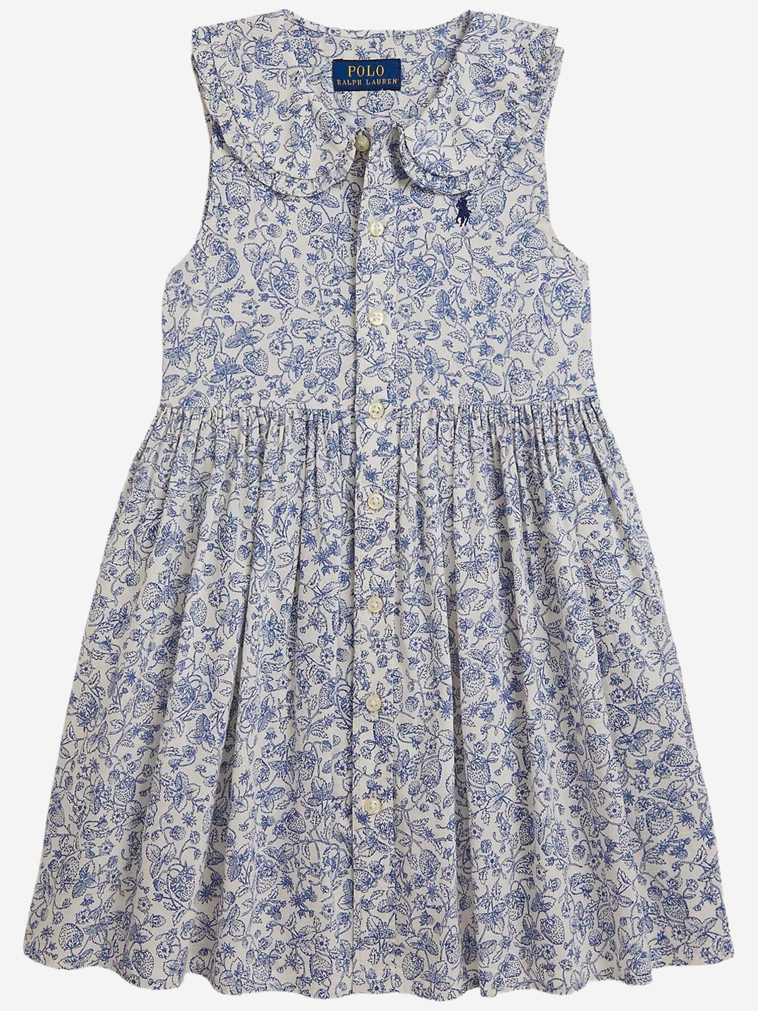 Abito fantasia in cotone 312A12036 001 POLO RALPH LAUREN KIDS 