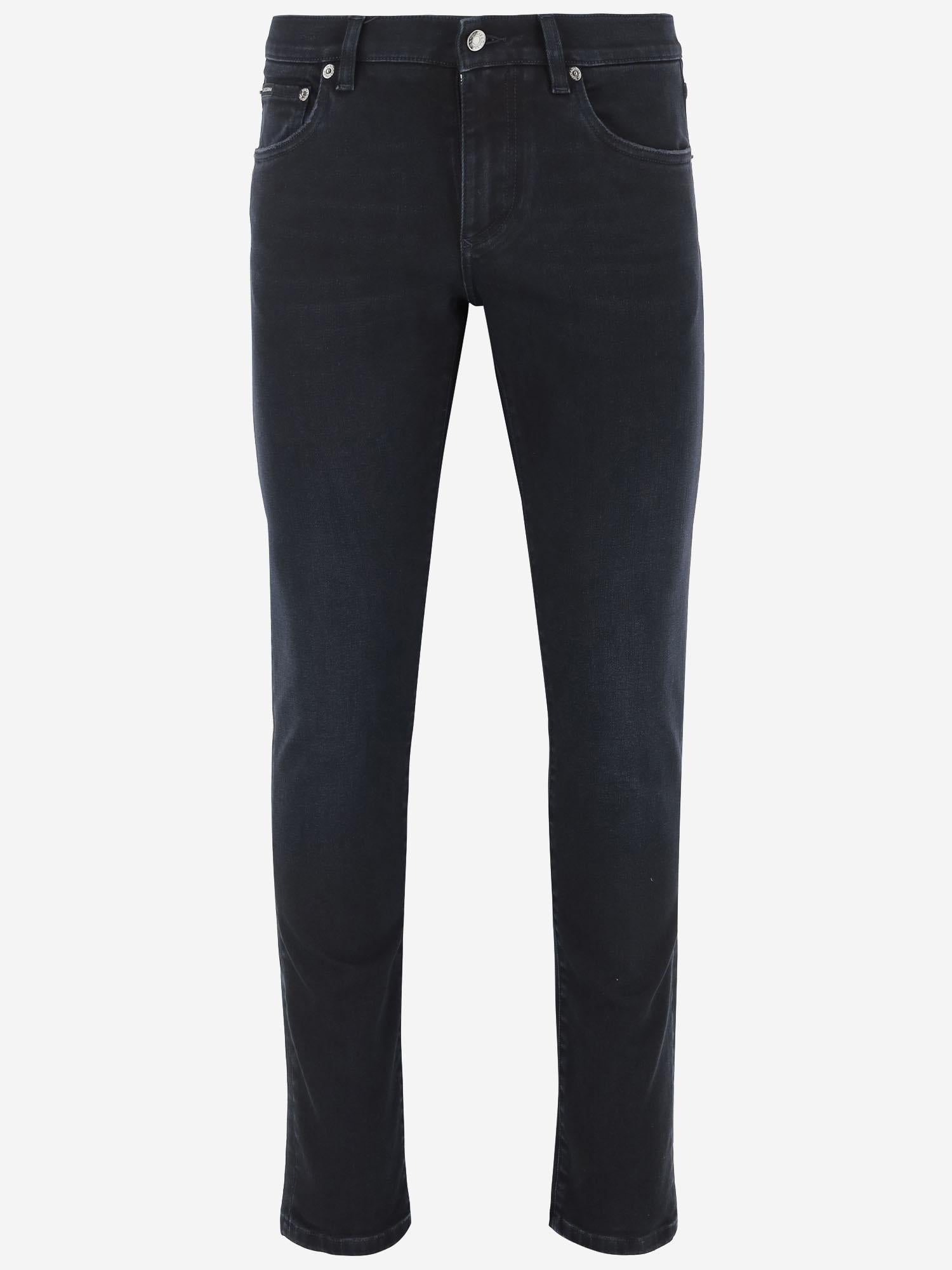 JEANS SKINNY IN COTONE STRETCH CON LOGO GY07LD G8MF2S9001 DOLCE & GABBANA 
