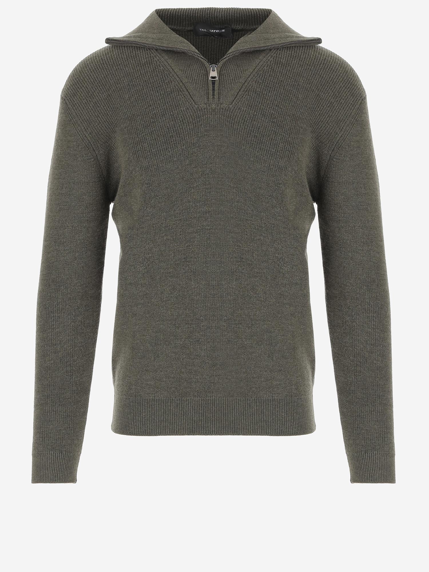 MAGLIONE LINTON IN LANA LINTON PWI2501VERDE TAGLIATORE 