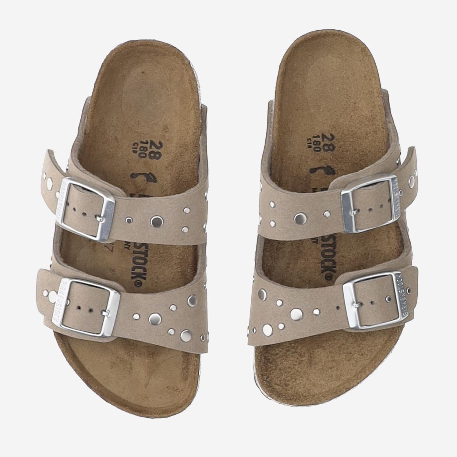 SANDALI ARIZONA RIVET IN SUEDE 1031708 GRAYTAUPE BIRKENSTOCK KIDS 