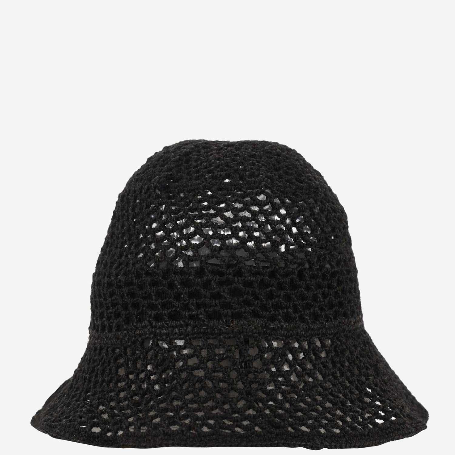 CAPPELLO BUCKET IN RETE CUFFIA BLACK REINHARD PLANK 