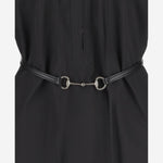 Abito in popeline di cotone con cintura con Morsetto 835601 Z8B1W1000 GUCCI 