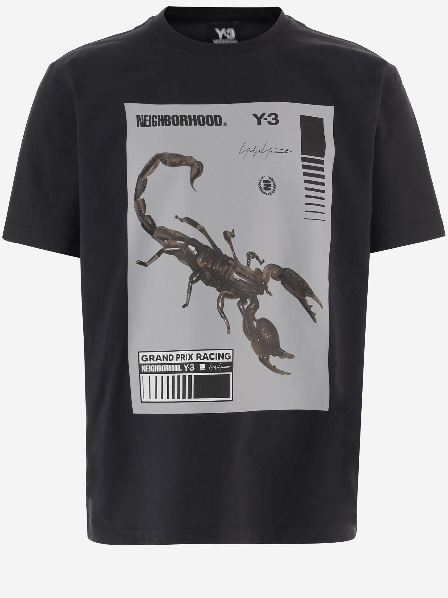 T-SHIRT ADIDAS Y-3 X NEIGHBORHOOD X DAINESE IN COTONE KC8823 BLACK/GRANIT ADIDAS Y3 X NBDH X DAINESE 