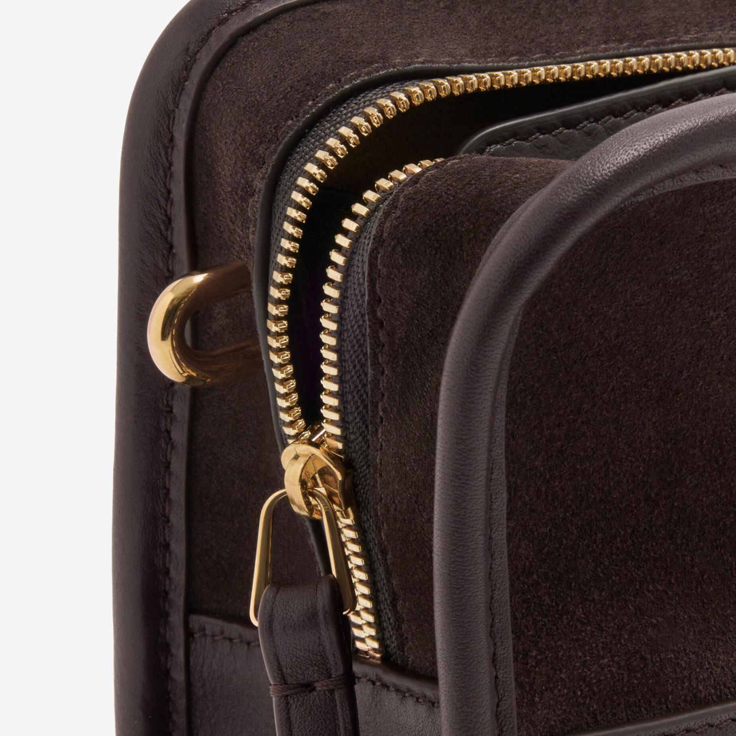 BORSA AMAZONA 180 MINI IN PELLE SCAMOSCIATA A039AS4X13 0018 LOEWE 