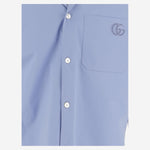 Camicia in popeline di cotone con ricamo 810604 Z7AUX4850 GUCCI 