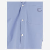 Camicia in popeline di cotone con ricamo 810604 Z7AUX4850 GUCCI 
