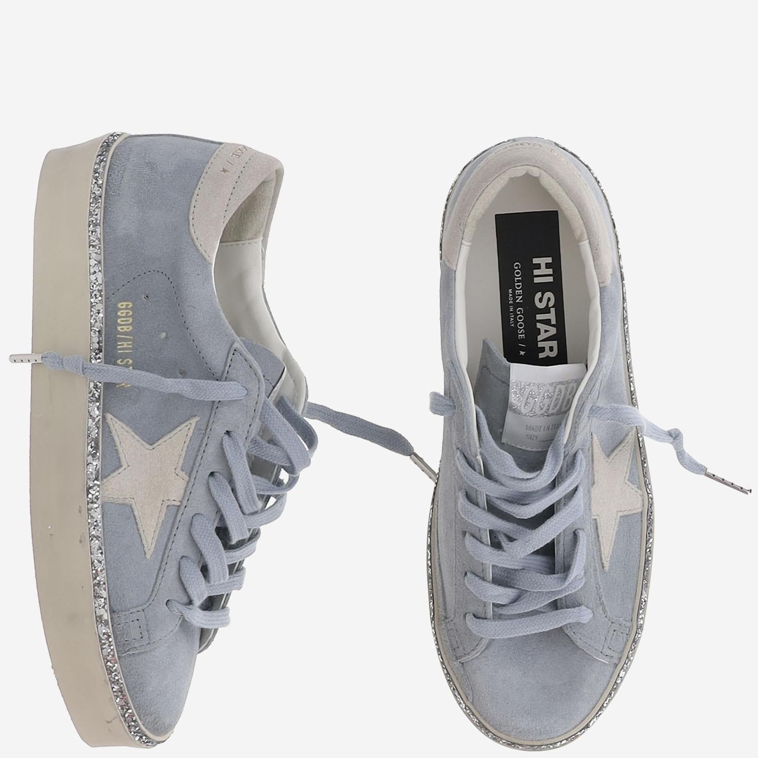 SNEAKERS HI STAR CON GLITTER GWF00118 F00751760608 GOLDEN GOOSE 