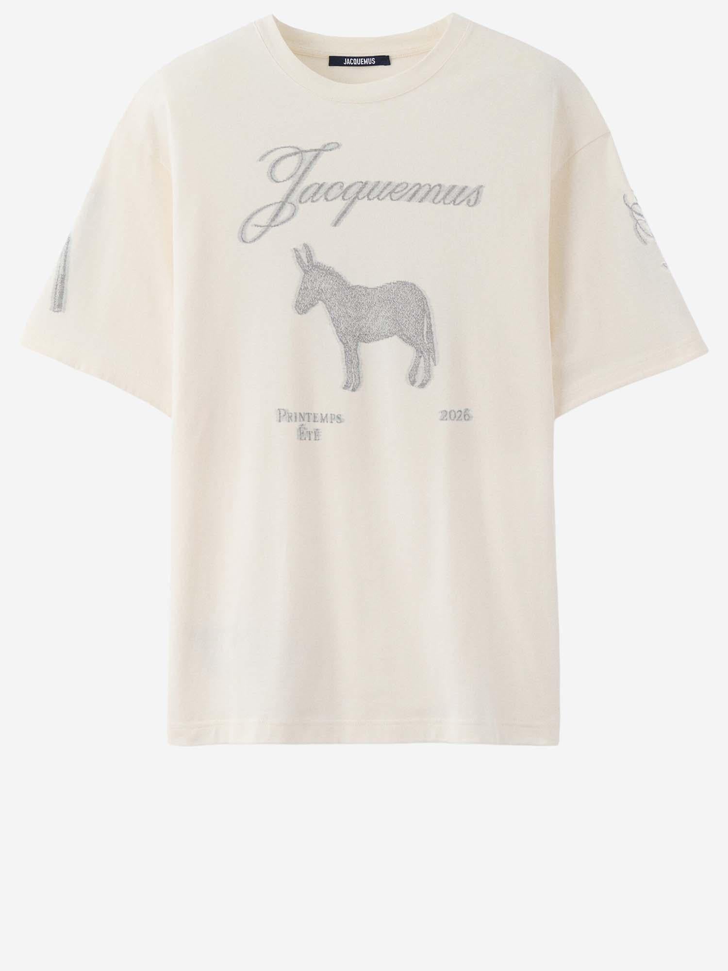 T-shirt le paysan donkey in cotone TSM00625AJ00266 1NW JACQUEMUS 