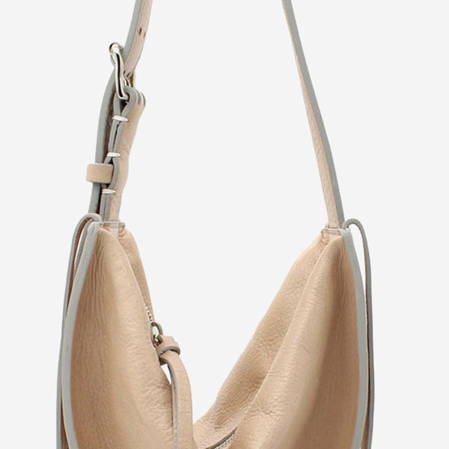 Borsa amaca con frange in pelle martellata AMACASOUFFLE 096SL RADICA STUDIO 