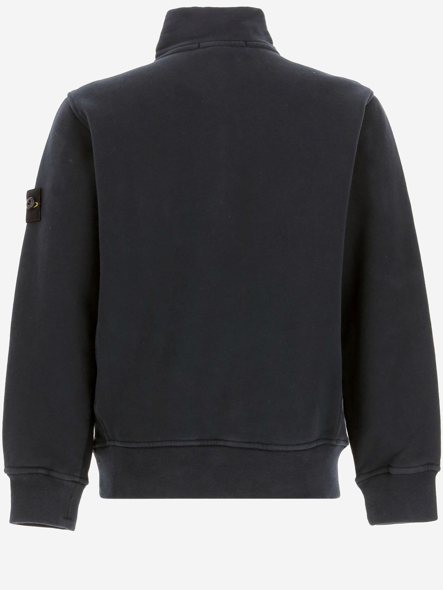 FELPA IN COTONE CON LOGO 6100012 S0A20V0029 STONE ISLAND KIDS 