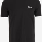 T-SHIRT IN NYLON STRETCH CON LOGO 50543328 001 HUGO BOSS 