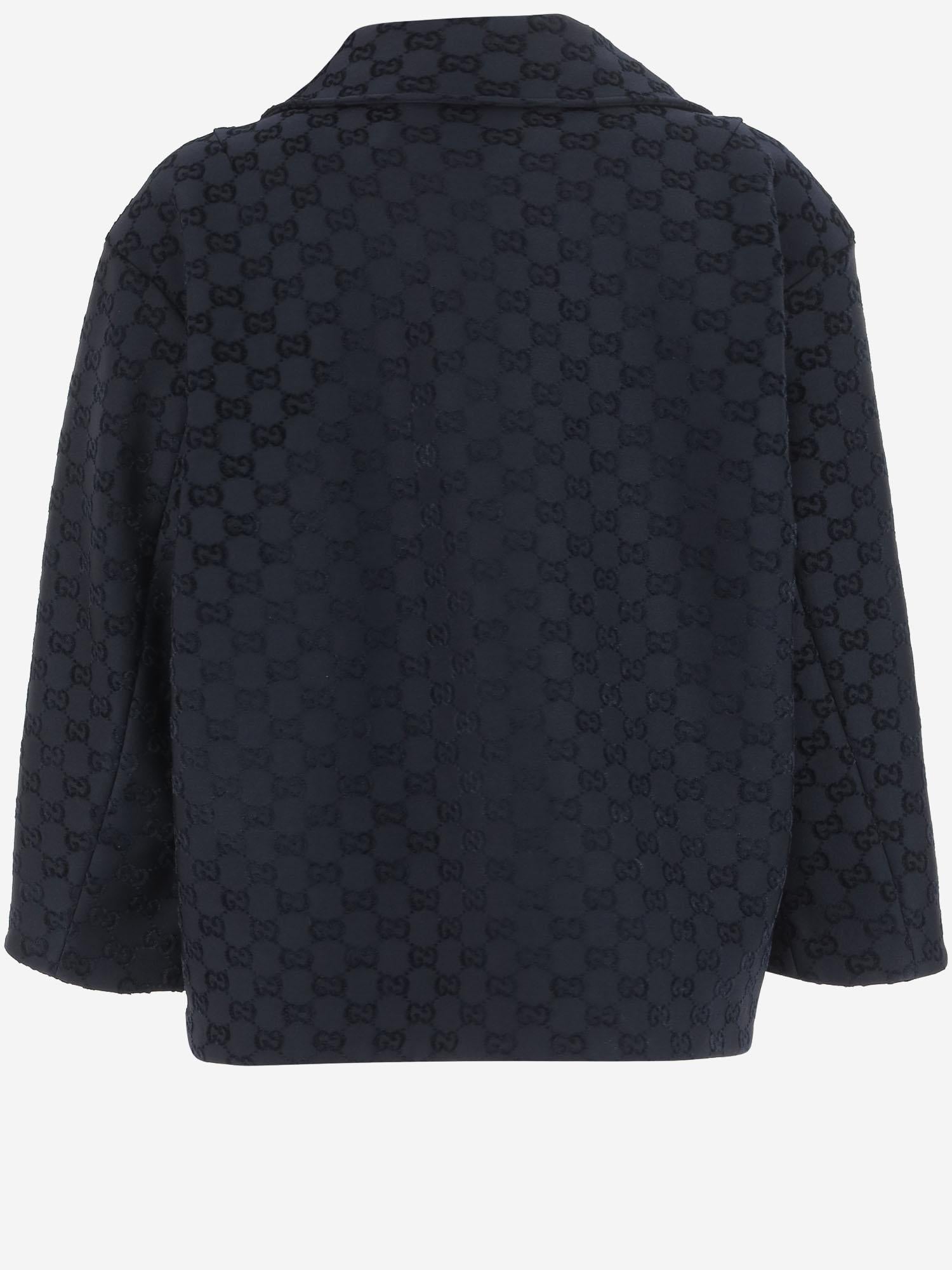 GIACCA IN VISCOSA STRETCH CON MOTIVO GG 828849 XJHD54215 GUCCI KIDS 