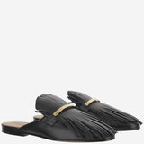 Mules in pelle con frange XXW79A0JU30U1O B999 TODS 