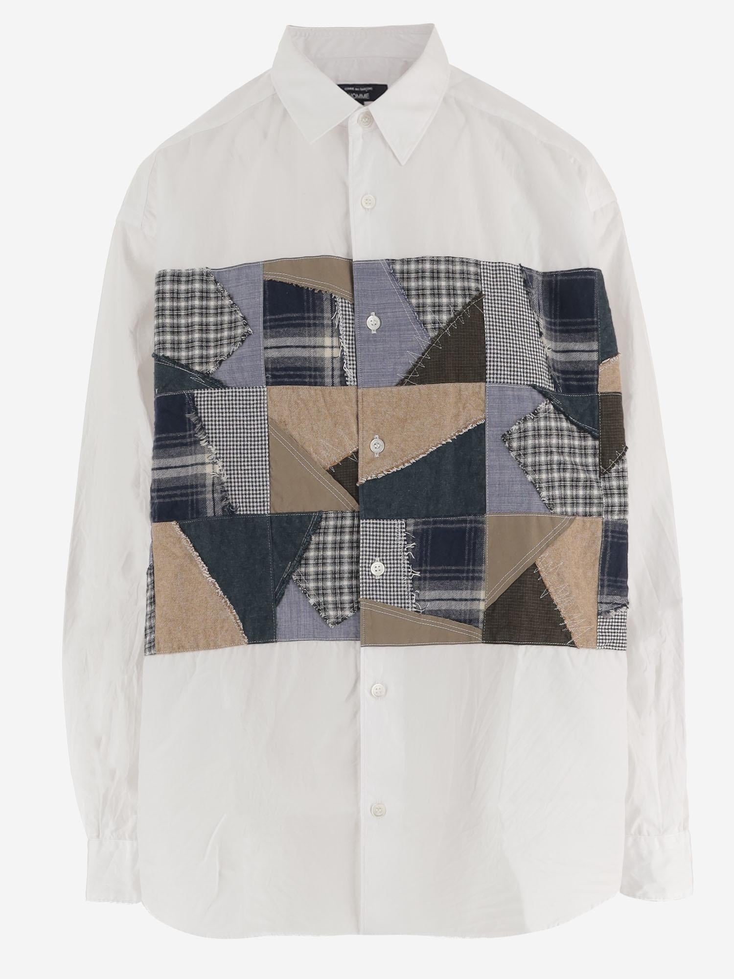 CAMICIA PATCHWORK IN COTONE HPB020W25 2 HOMME 