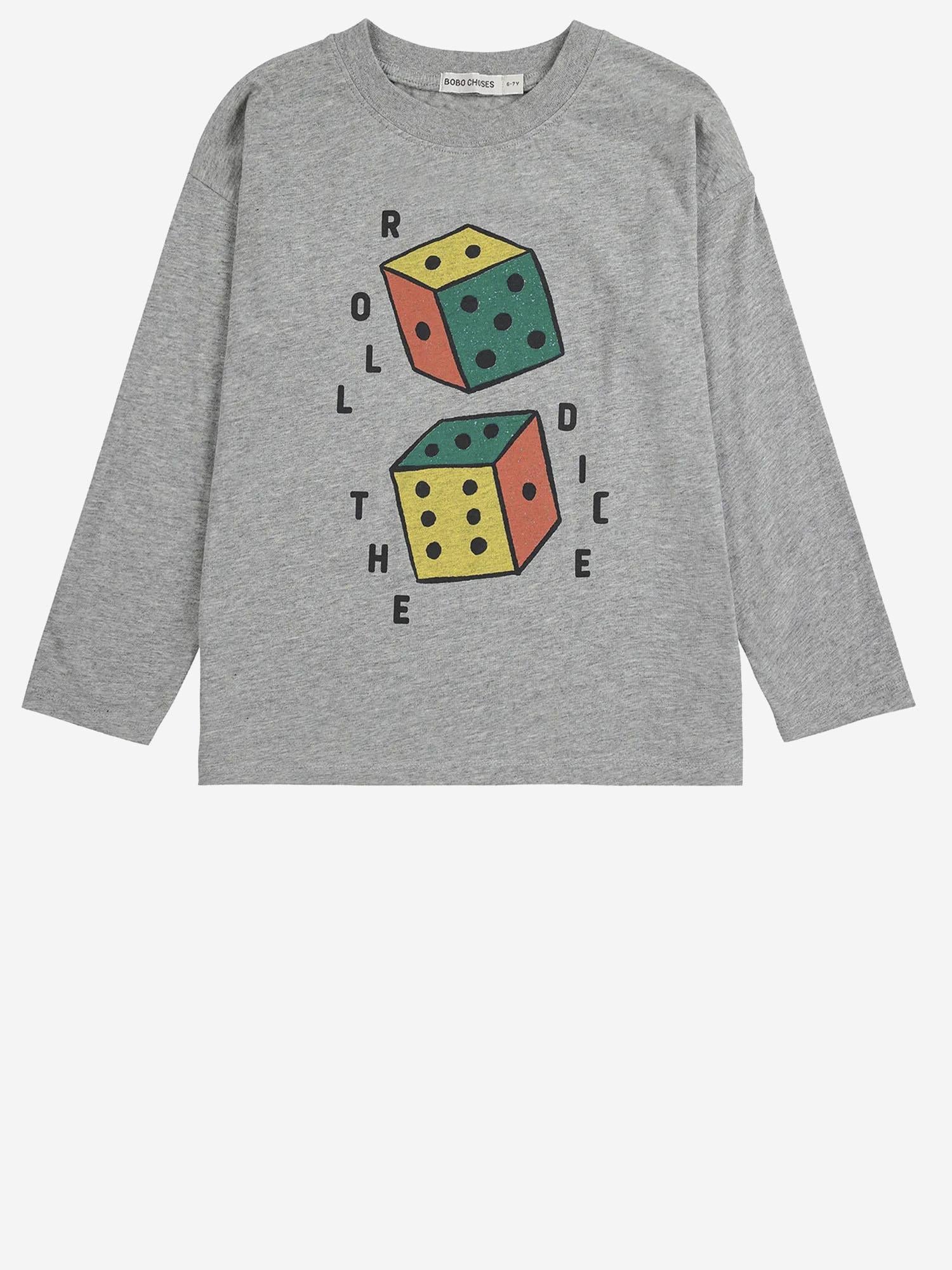 T-SHIRT IN COTONE CON STAMPA B225AC015  BOBO CHOSES KIDS 