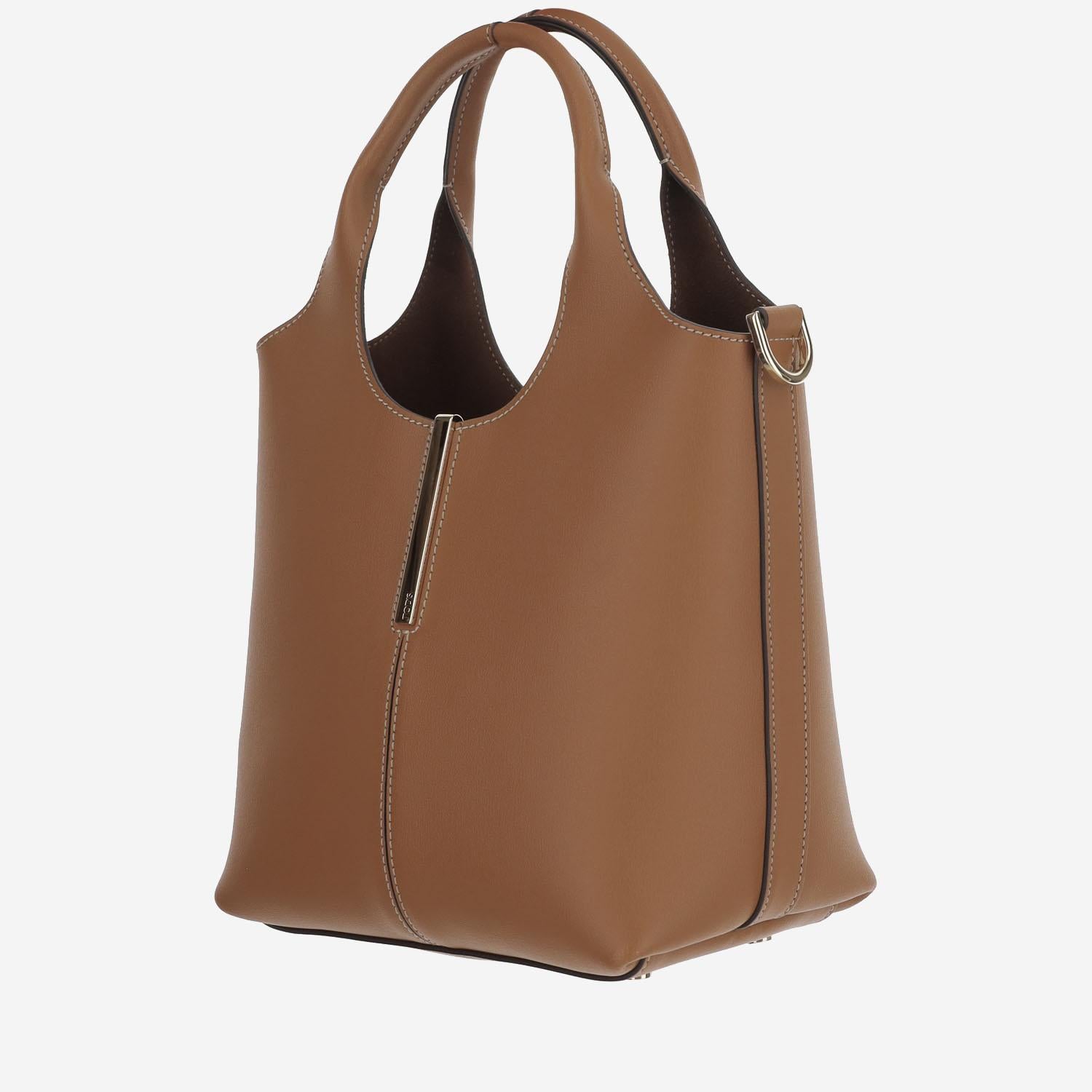 BORSA SHOPPING IN PELLE MINI XBWEBRF0100UBL 2L83 TODS 