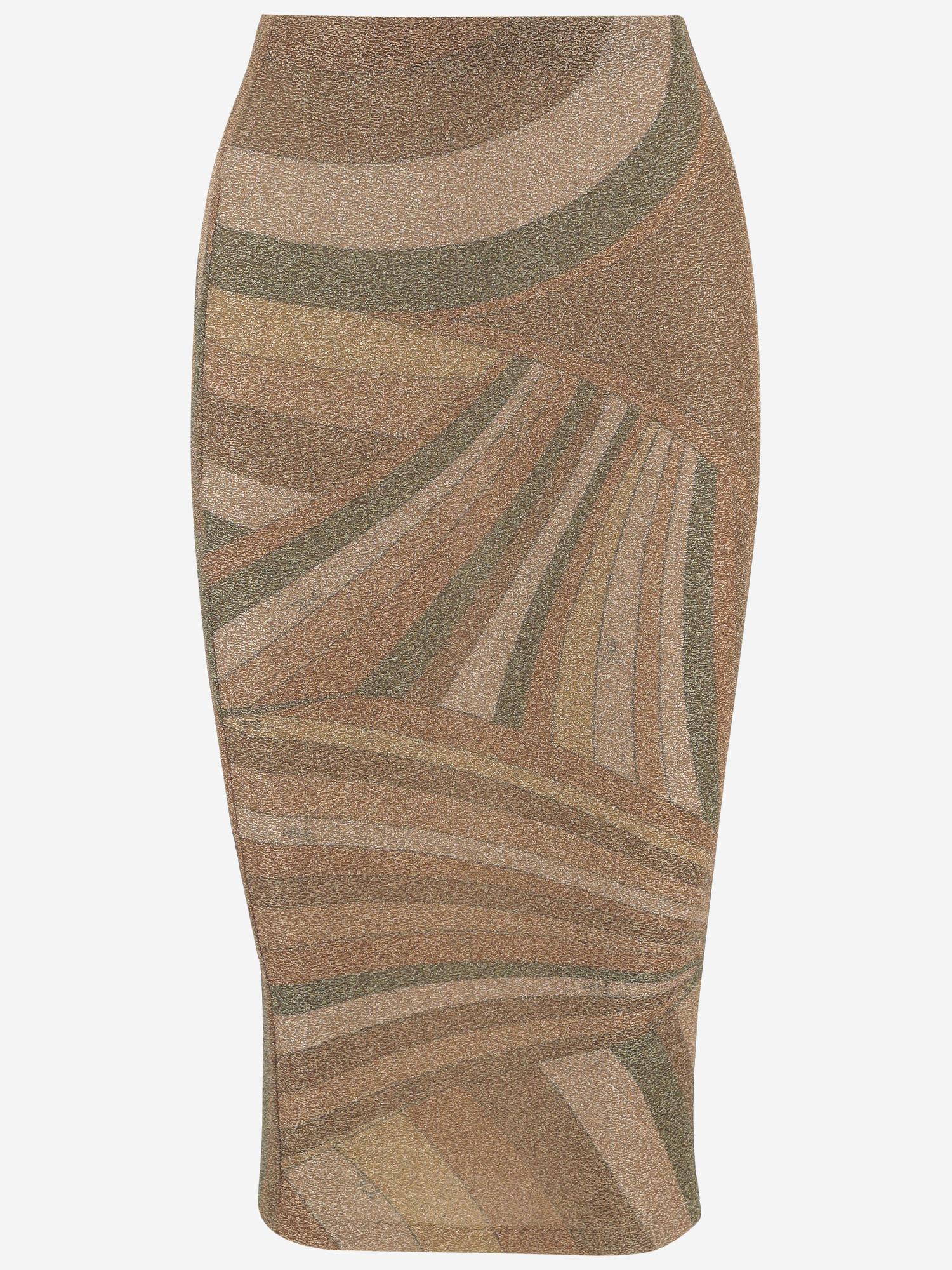 GONNA IN NYLON STRETCH CON STAMPA IRIDE 5UJV11 5U867993 EMILIO PUCCI 