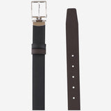 Cintura reversibile bicolor in pelle 222359 BLACK/EBONY MONTBLANC 