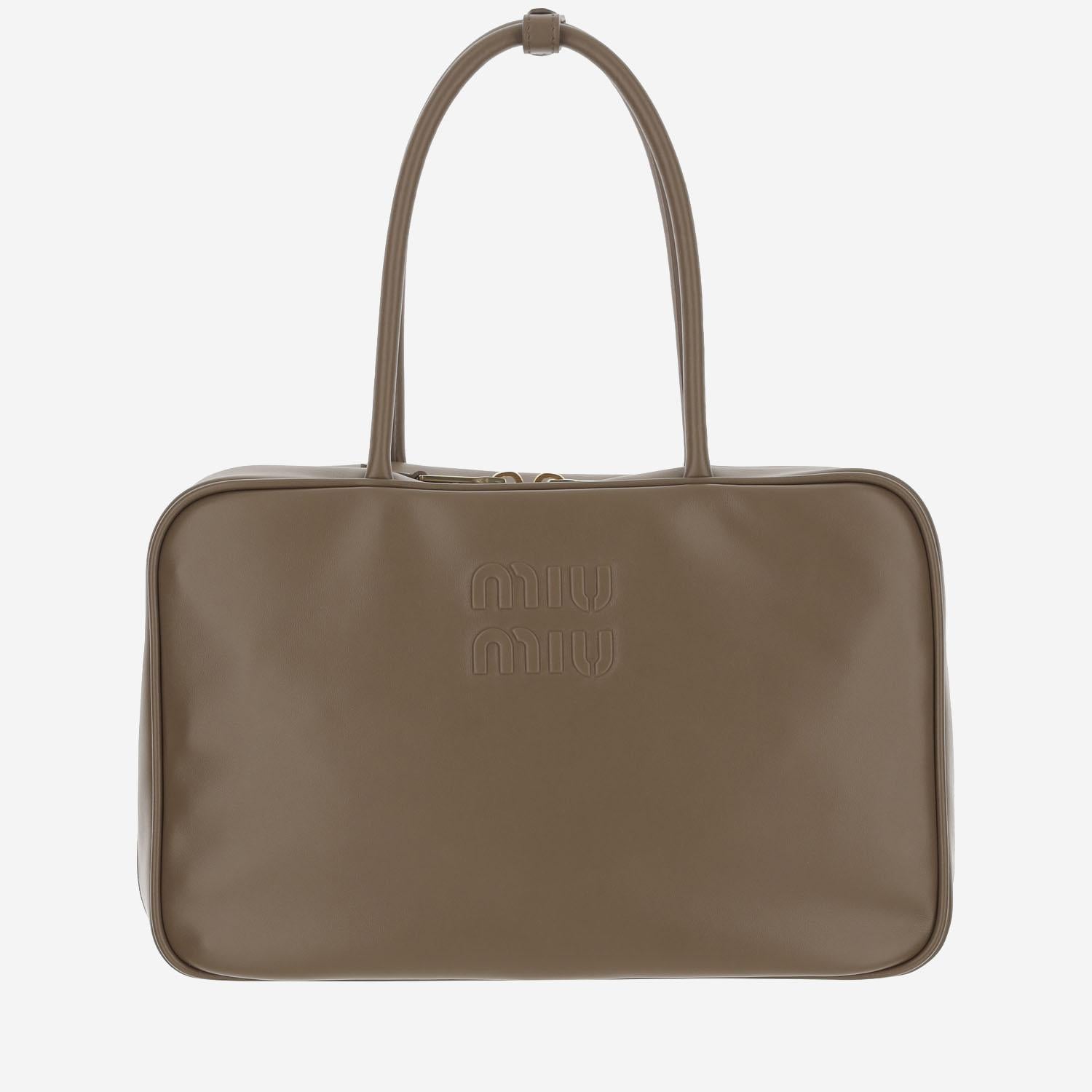 BORSA BEAU IN PELLE 5BB117 2CRWF0244 MIU MIU 