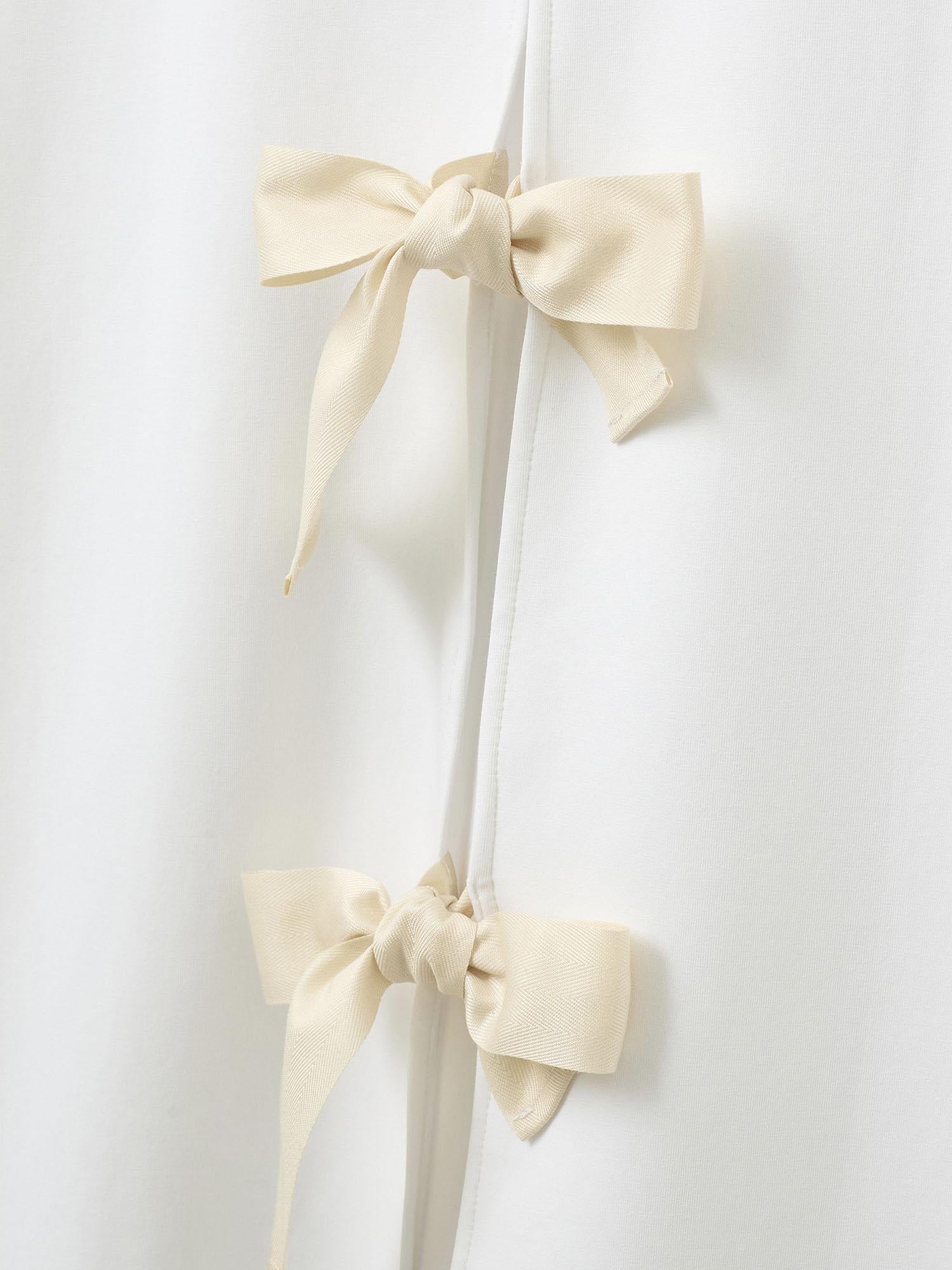 T-SHIRT TG BOW IN MISTO COTONE STRETCH 21721 000 THE.GARMENT 