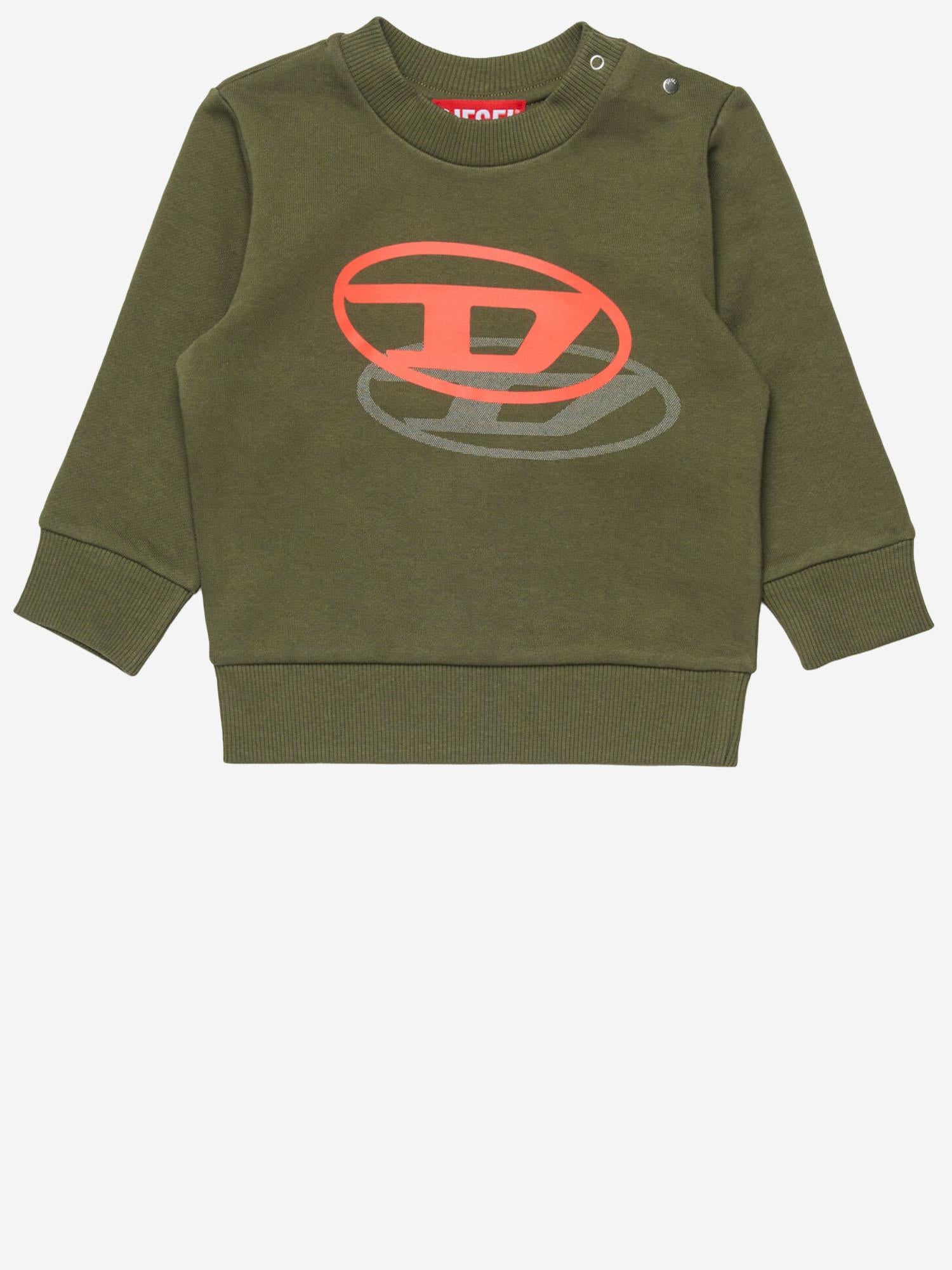 FELPA IN COTONE CON LOGO K00753 KYAVFK511 DIESEL KIDS 