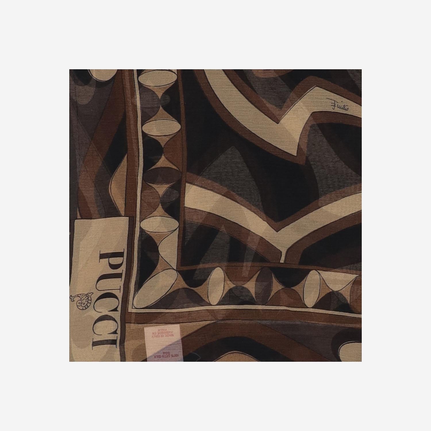 Foulard in seta con stampa 5UGB63 5UC311 EMILIO PUCCI 