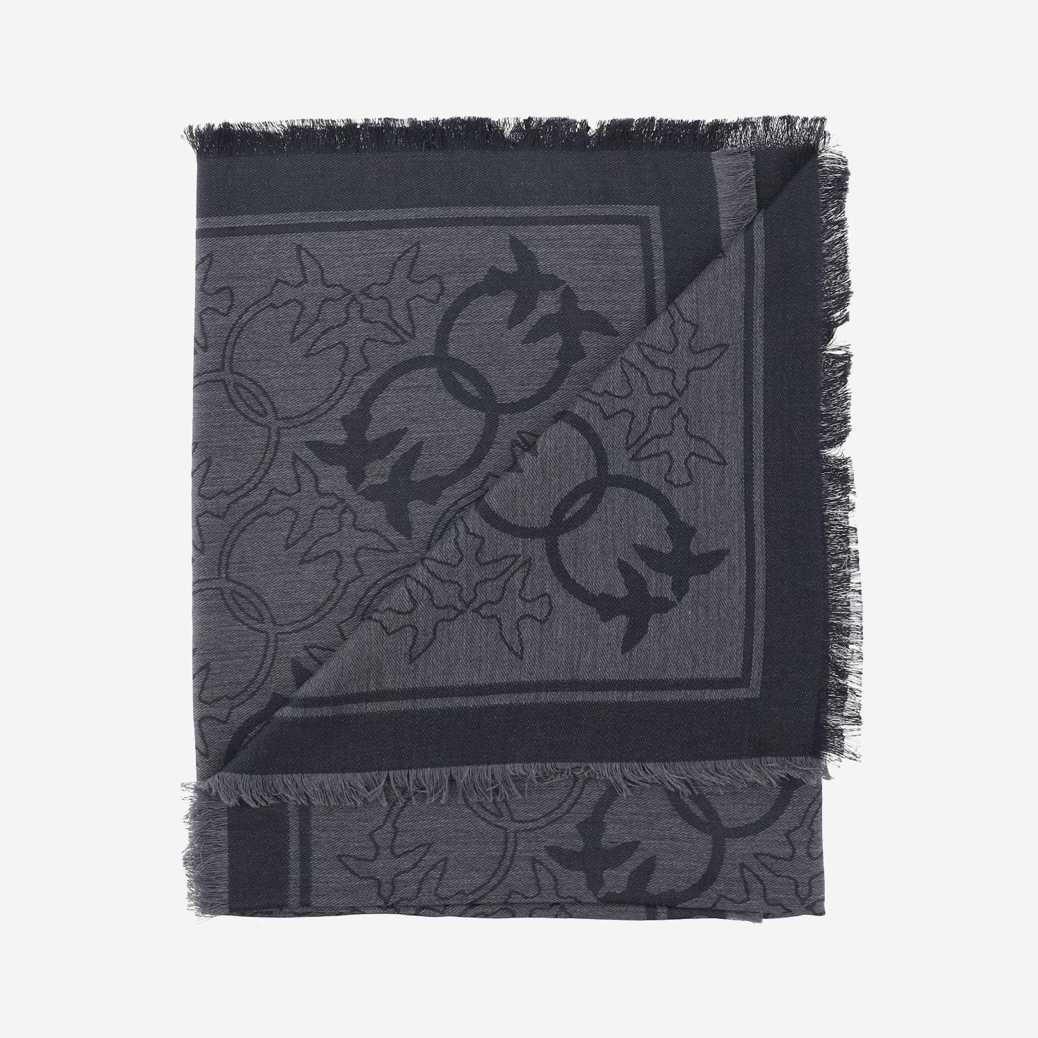 SCIARPA IN MISTO VISCOSA CON MOTIVO LOVE BIRDS 106017 A2ZHK02 PINKO 