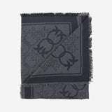 SCIARPA IN MISTO VISCOSA CON MOTIVO LOVE BIRDS 106017 A2ZHK02 PINKO 