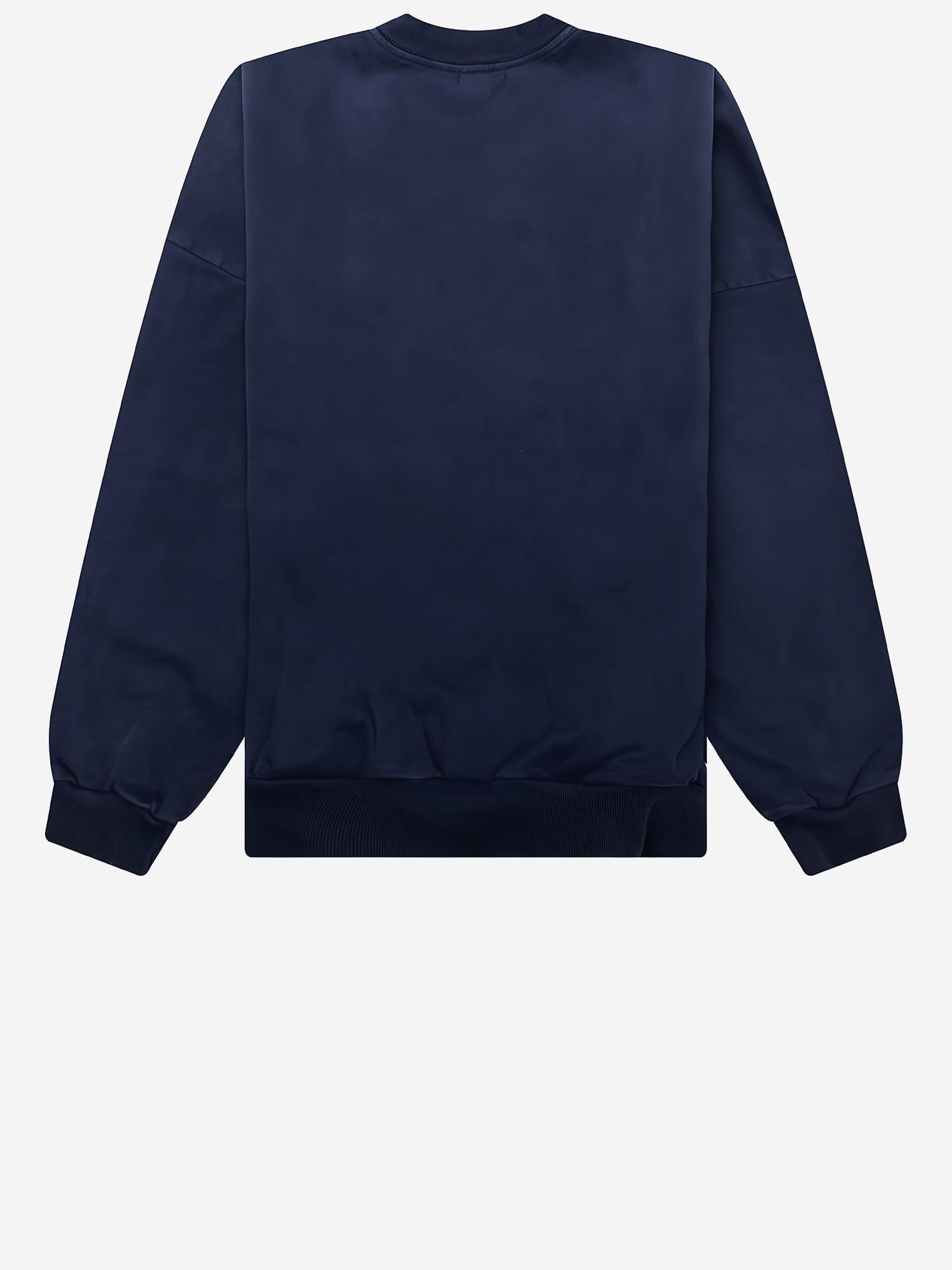 FELPA IN COTONE CON LOGO WCJSY0199 014 WILLY CHAVARRIA 