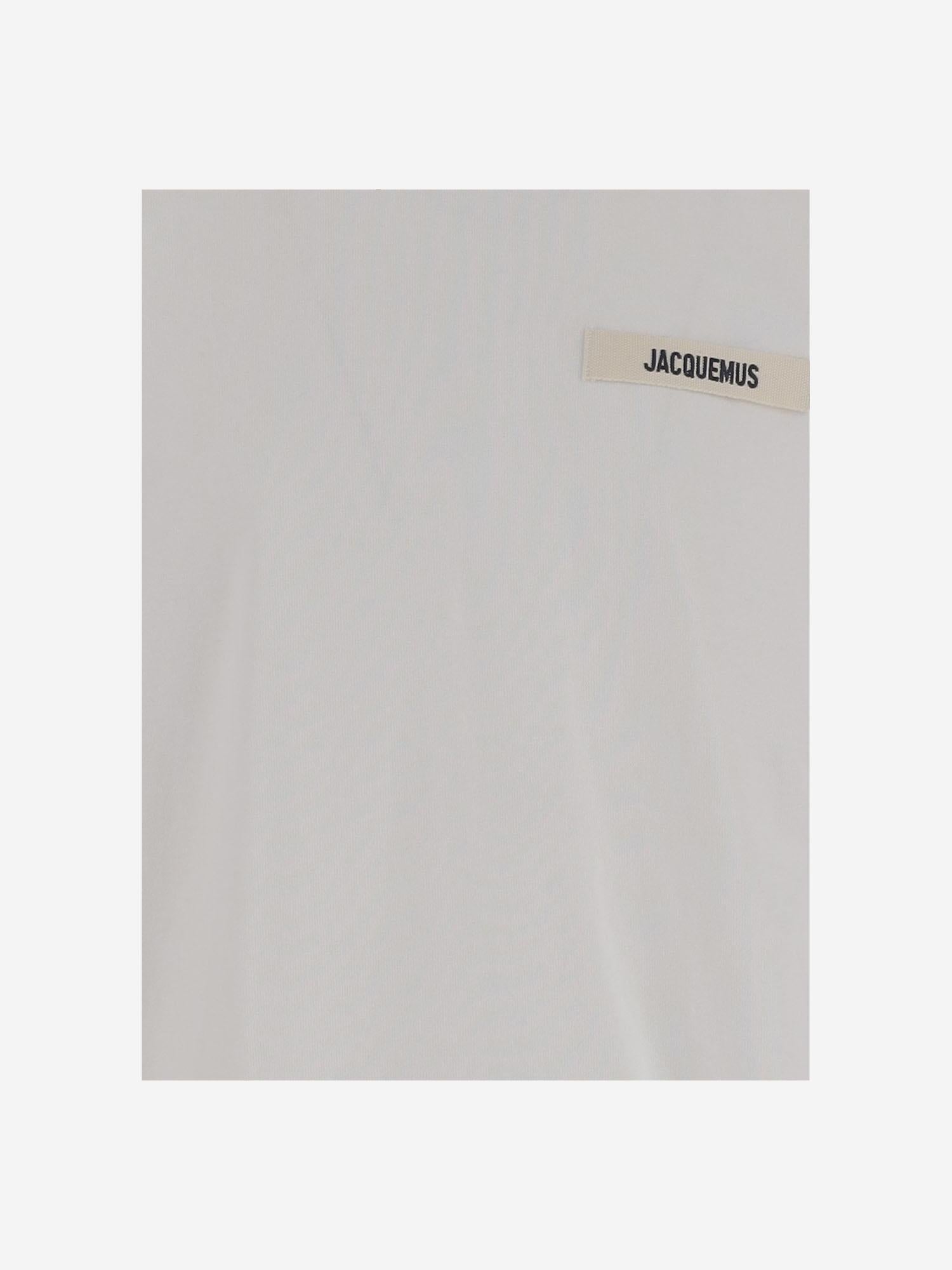 T-SHIRT IN COTONE CON LOGO TSM00133AJ00226 100 JACQUEMUS 
